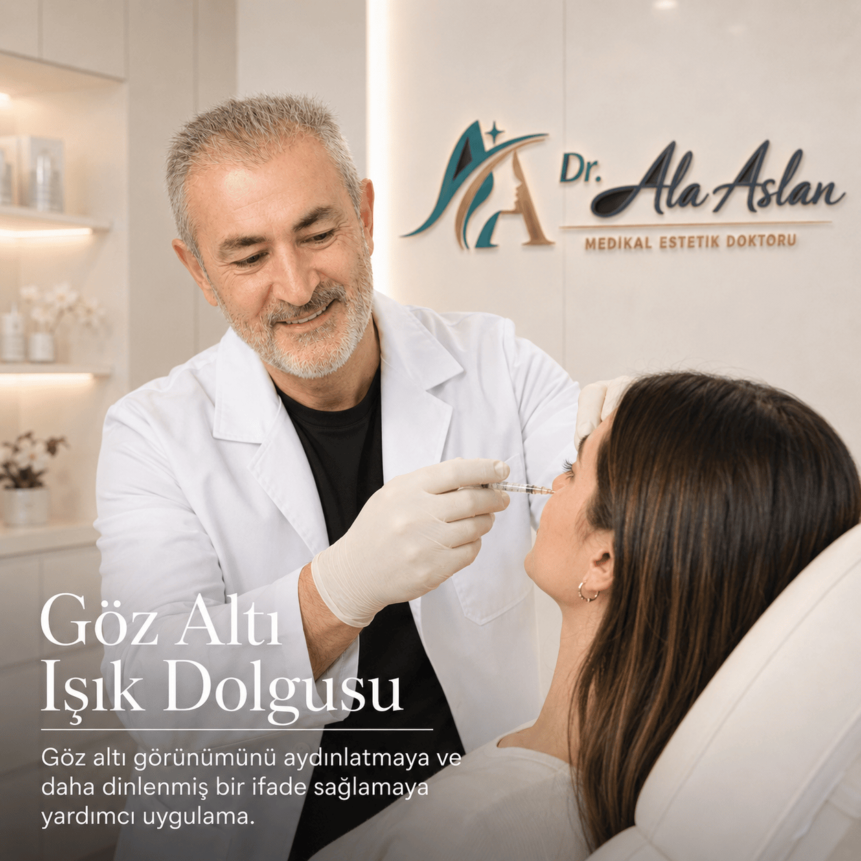 Göz Altı Işık Dolgusu örnek sunum görseli